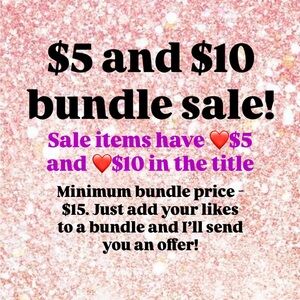 $5 and $10 bundle sale!